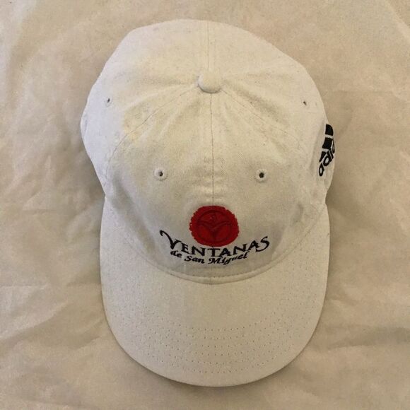 Adidas Ventanas de San Miguel White Black & Red Baseball Hat - Picture 11 of 13